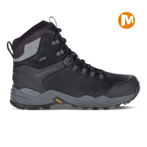 Pánské Trekové Boty Merrell Phaserbound 2 Tall Waterproof Černé (CZ. VSBXQ)